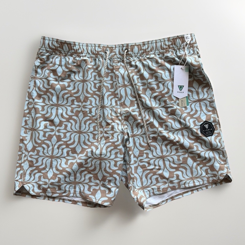 Vissla Zanzibar 16.5" Ecola Shorts Boardshort Swim Trunks Men's XL Beach NWT